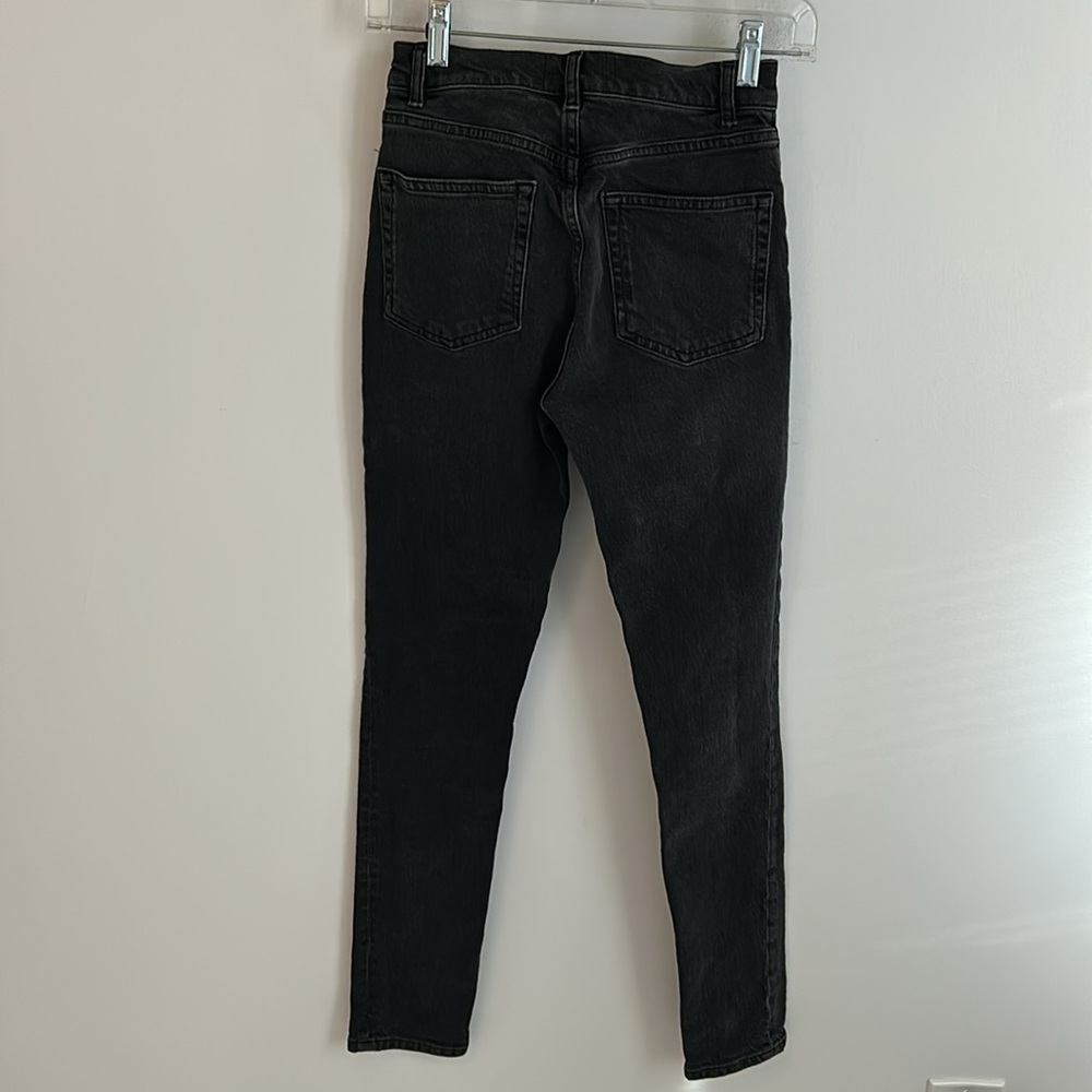 Reformation Erie Wash Skinny Jeans Washed Black - Picture 3 of 9